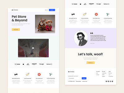 PETWORLD Landing page