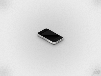 3D "iPhone" Icon 3d app grey icon iphone light screen shadows website