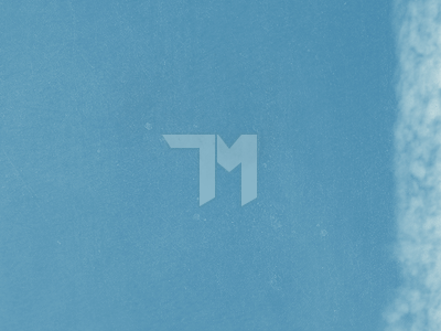 Custom Mark/Logo blue clouds grey grunge j m mark vector