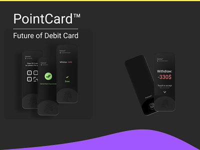 PointCard™ credit card design debit card figma fintech future glass card pointcard product design