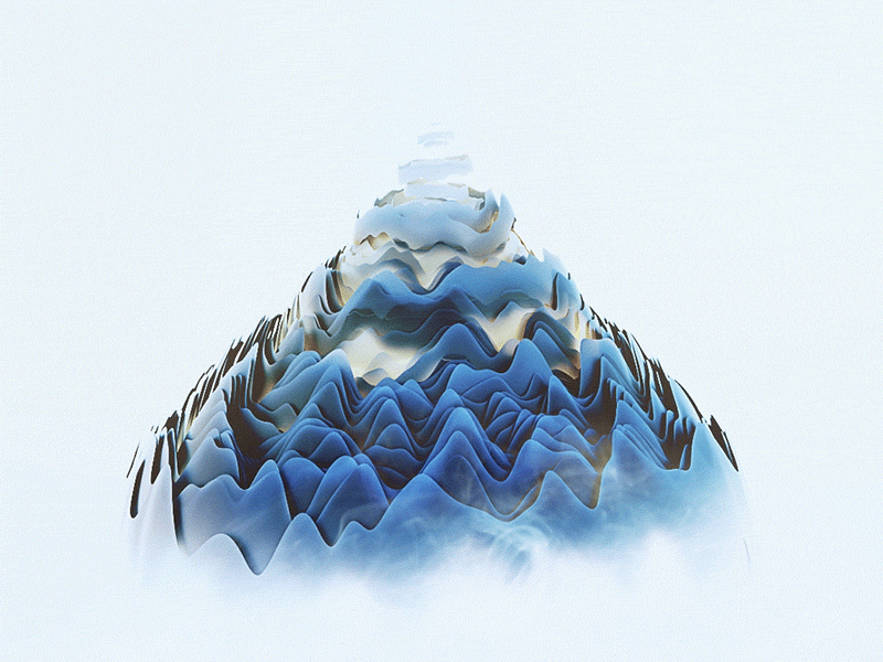Peak Loop 3d c4d cinema 4d cinema4d clouds fog loop motion mountain octane peak render
