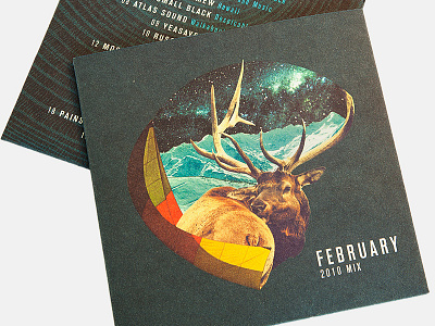 February Mix antlers cd mix mountains packaging sail sleeve stag
