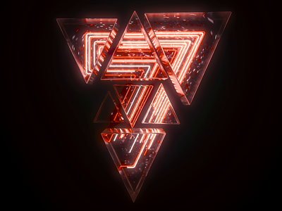 7 Number Loop 3d animation c4d cinema 4d houdini loop motion motion design motion graphics neon numbers type typography