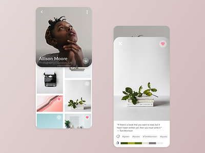 Minimal User Profile app apple dailyui design ios minimal minimalism photography profile simple social ui user profile ux