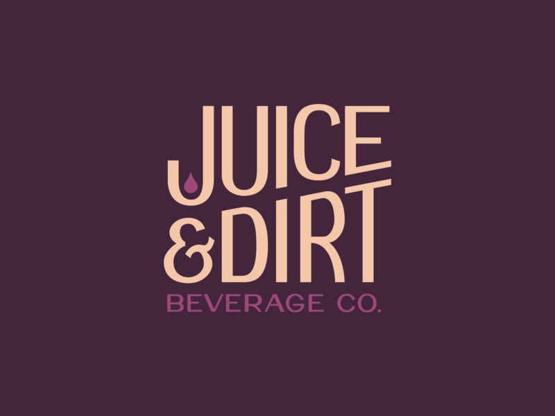 Juice & Dirt Beverage Co. ampersand beverage logo brand identity branding dirt droplet hand drawn type hand lettered logo hand lettering illustration liquid logo logo design monogram monogram logo pattern vintage wine wine bottle wine label