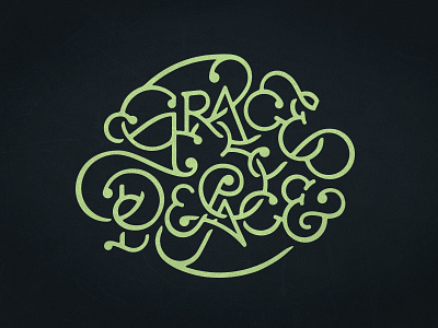 Grace & Peace design grace lettering peace typography