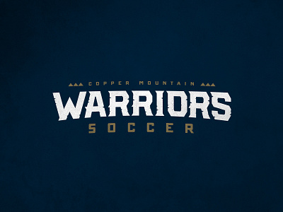 Copper Mountain Warriors SC Logo Type crest logo design soccer sports
