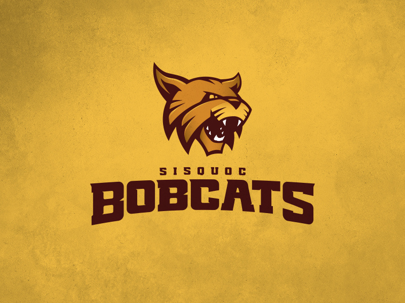 CFFL Sisquoc Bobcats illustration bobcat mascot typography fantasy football football design logo sports design sports