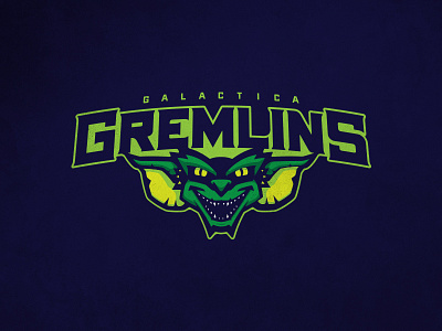 CFFL Galactica Gremlins design fantasy football football gremlins illustration logo mascot sports sports design typography
