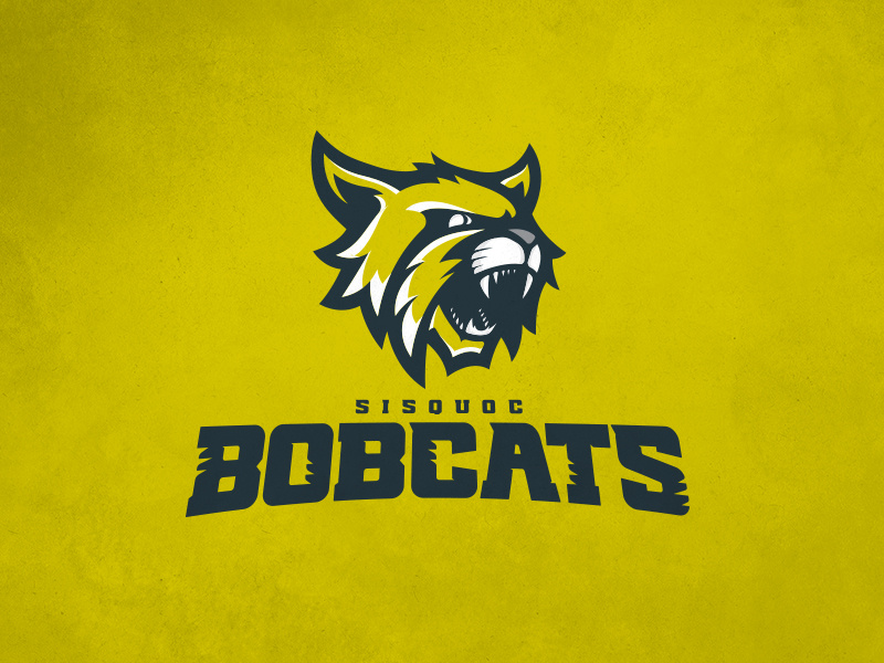 CFFL Sisquoc Bobcats illustration bobcat mascot typography fantasy football football design logo sports design sports