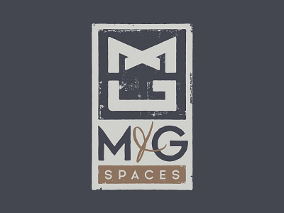 M G Spaces Logo design interior design logo logo design texture tpyography type