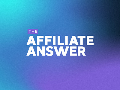 The Affiliate Answer - Logo bold branding colorful corporate design gradient logo vector