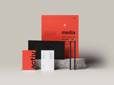 activities - stationary set branding corporate logo media print stationary tech typography
