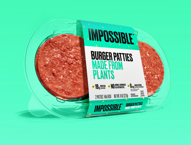 Impossible - Patty Retail Packaging 1 burger packaging packaging design