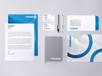 Nissha Stationary Set branding corporate design stationary