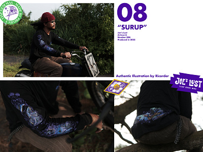 Joe's Lust "SURUP" art artwork branding design doom graphic design illustration kustom kulture motorcycle stoner tshirt weed