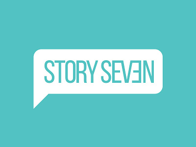 Story Seven Logo Design brand logo speech bubble story