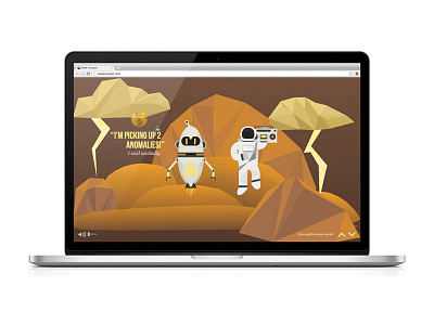 Nasa Prospect: Mars geometric illustration interactive landscape mars nasa polygon robot space storytelling ui web