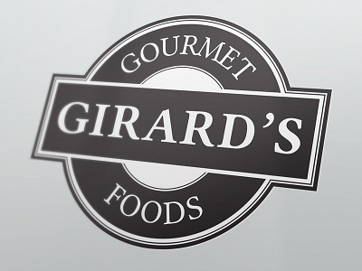 Girards Gourmet Foods badge brand food gourmet logo symbol