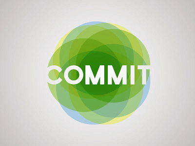 Commit brand campaign generosity giving green logo mark money stewardship typography