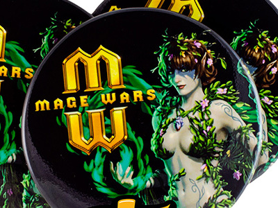 Mage Wars Druid Button custom buttons merch promotional swag