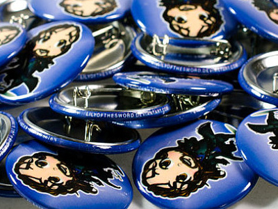 Custom Buttons for Lily of the Sword buttons character merch