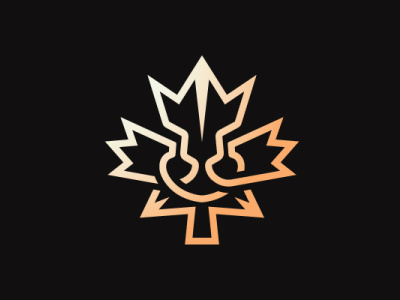 canadian lion animal brand construction logo flat identity ilustration leaf lion logo logos maple realestate shape visual identity
