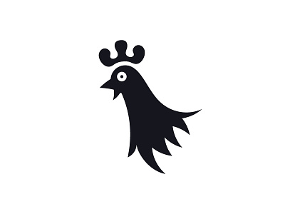 Speechless Chicken animal bird chicken design fastfood food minimalist logo restaurant
