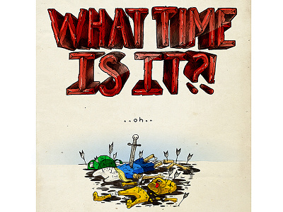 REALITY CHECK TIME! adventure death finn illustration jake time type typography