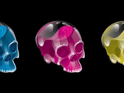 CMYK Skulls