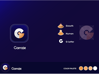 Garajje logo design app app design branding design icon illustration letter libya logo typography