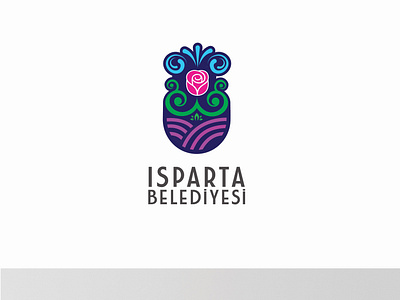 Isparta Belediyesi Logo Design ''Proposal'' branding creative design illustration isparta libya logo logo design rose turkey typography vector water