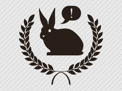 Rabbit Crest crest exclamation grey rabbit