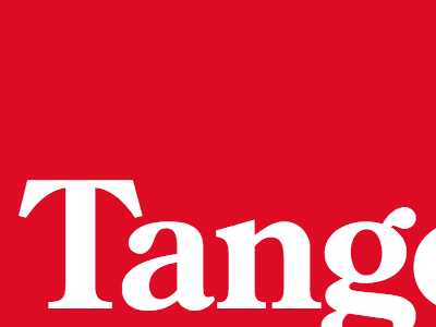 Tango. red serif tango typography
