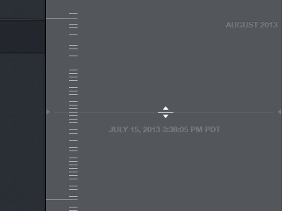 timeline dark date gray move timeline