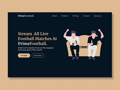 PrimeFootball website Home page