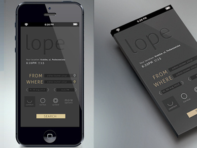 Lope app design interface ios7 iphone ui