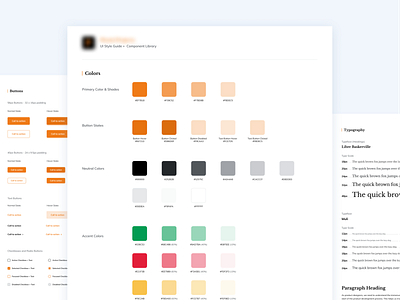 UI Style Guide & Component Library component library design system interface product design style guide styleguide ui ui design uiux user interface webdesign ui ux design