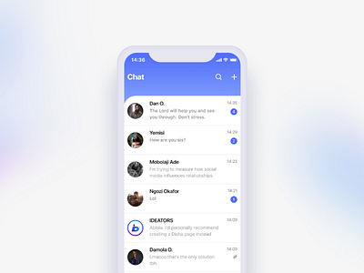 Chat App UI Design Concept