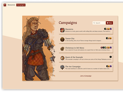 Tableplop Campaigns Picker ui web web design