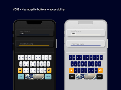 How to do accessible neumorphism accessibility accessible button buttons daily 100 challenge daily ui dailyui design how to how to keyboard mobile neumorph neumorphic neumorphism ui
