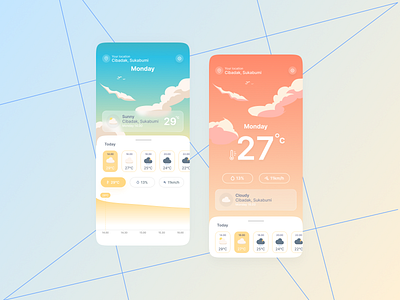 Weatheria - Mobile App Design