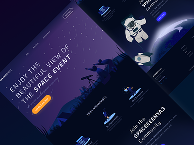 Space Event - Website Landing Page