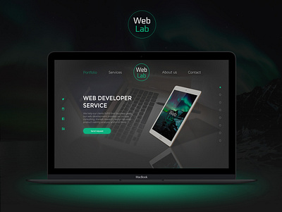 Web Lab Concept for WebDevelopment Company design figma inspiration interface ui ui ux uidesign uiux ux web webdesign