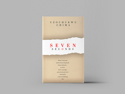 Book cover idea for SEVEN SECONDS book book cover bookcoverdesign cover design covers