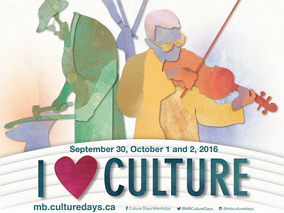 Culture Days Manitoba graphic design illustration