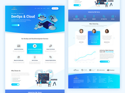 UI/UX for DevOps Cloud Company