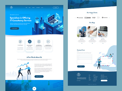 Web ui/ux for IT Consulting Services