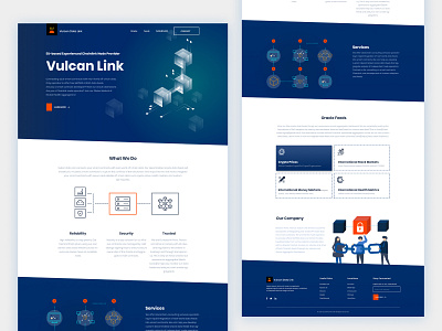 UI/UX Design for Vulcan Chain Link Node Provider webdesign
