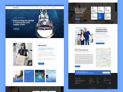 ui/ux design for Shared Chain Group webdesign